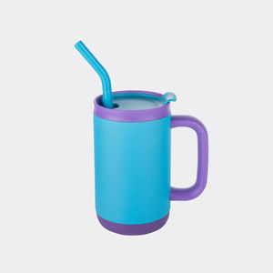 Abelia SS Sip & Twist Lid Mug w/Straw - 16oz