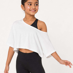 Studio Essentials Off Shoulder Crop T-Shirt